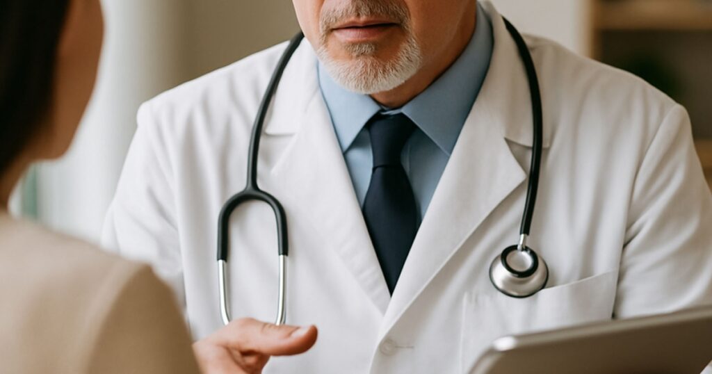 Consulta médica sobre sudorese ou suspeita de hiperidrose
